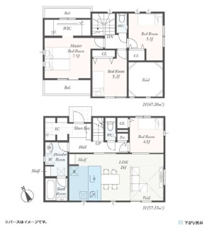 【間取り】 | 新築　JR横浜線　橋本駅　下九沢