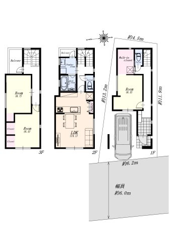 ヴィレッタの杜 西立花１丁目Aの間取り