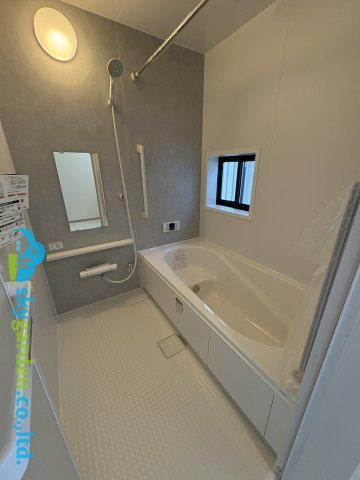 茅ヶ崎市中島　新築戸建　全8棟H号棟の浴室|コンパクトで使いやすいお風呂です