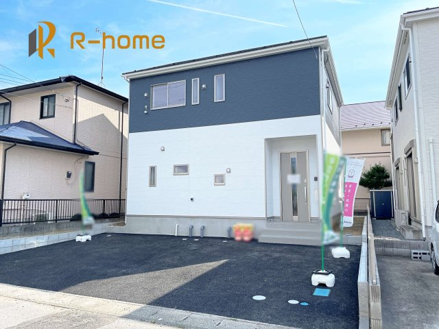 龍ケ崎市小柴第1　新築戸建て　1号棟の外観|ご予約を頂ければ、『平日』はもちろん『早朝』や『夜間』もご見学可能です♪お気軽にお申し付けください♪