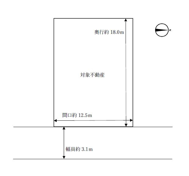 玉野市和田三丁目　売土地の土地図