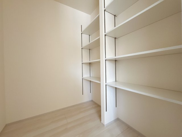 熊谷市新堀新田　新築一戸建の収納|大容量キッチンパントリー！