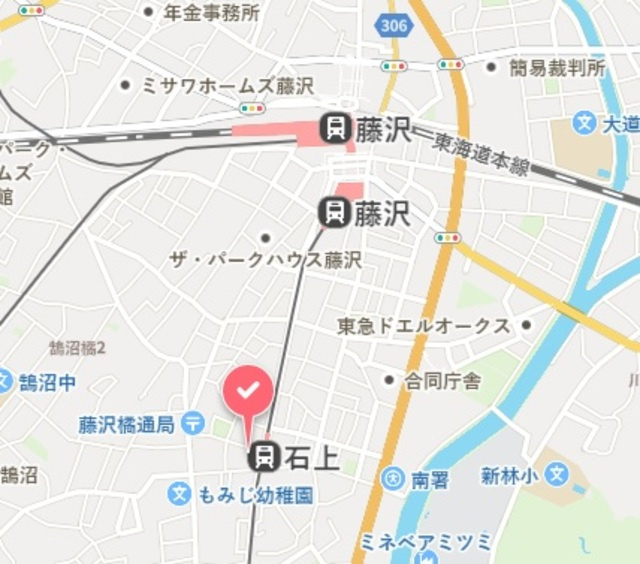 フレックス　湘南の地図