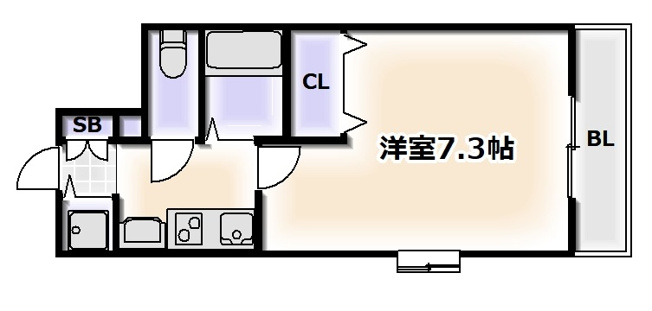 【間取り】 | URBAN FLATS難波東