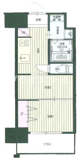 【間取り】 | HPに初期費用掲載！初期費用が分かるプライスホーム！CLUB ORIENT BLD №122
