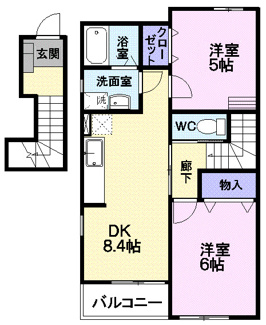 【間取り】 | ヒナロードＳ
