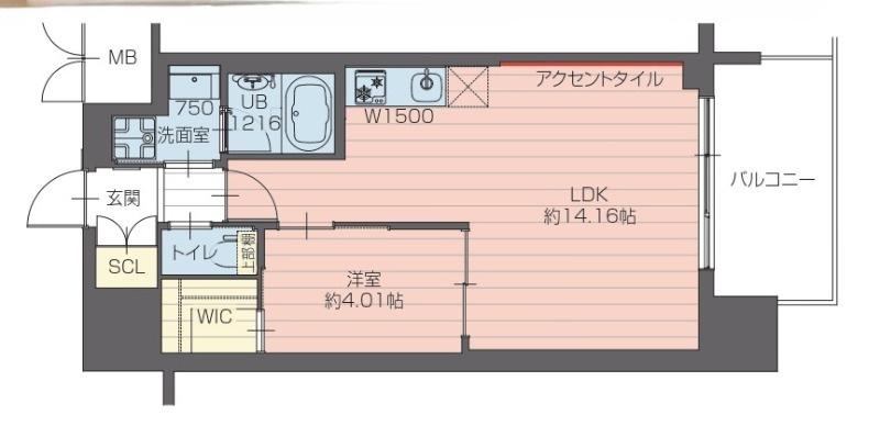 プレジオ永和ASIANの間取り
