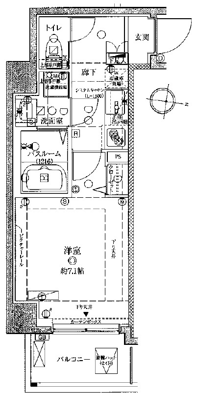 ラグディア麻布十番の間取り