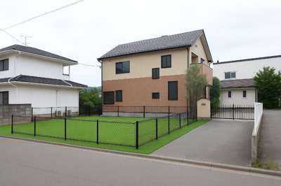 【完成予想図】 | 福島市桜木町　中古住宅（SK） | 外構工事イメージ図