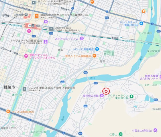 【地図】 | 姫路市四郷町東阿保4期（全3棟）3号棟