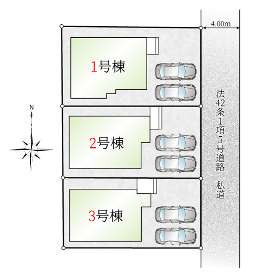 【区画図】 | ご家族様のプライベート空間が確保できる素敵な間取りです。また敷地ゆったりですので、おうち時間を楽しむのにもぴったりですね♪