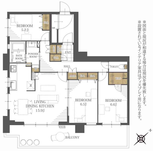 【間取り】 | アイランドタワースカイクラブC棟☆仲介手数料無料☆