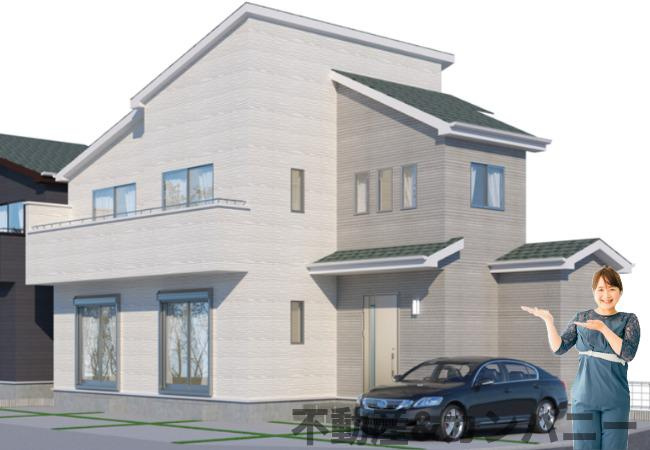 ハートフルタウン東長戸2期-E号棟　新築分譲戸建(全5棟)　の外観|外観パースです