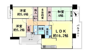 【間取り】 | 北助松第一次団地三棟　中古マンション