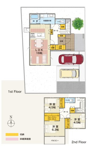アースタウン松前中央　新築中古戸建　17号棟(残り4区画)の間取り