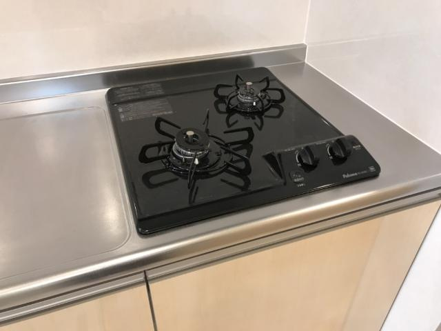 サンライズＤのキッチン|2口ガスコンロ