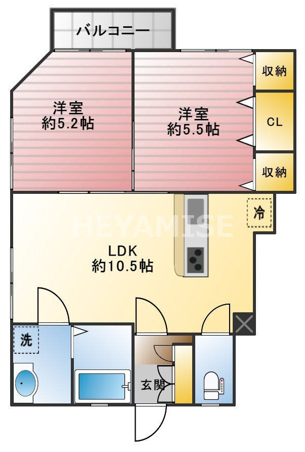 サニーヒルMASAKIの間取り