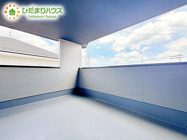 【バルコニー】 | 水戸市見川21期　新築戸建　3号棟 | バルコニー付きなら洗濯物がたくさん干せて乾きやすいですね