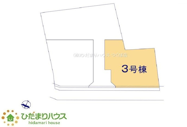 【区画図】 | 水戸市見川21期　新築戸建　3号棟 | 車の出し入れがらくらくできる並列駐車場を3台完備