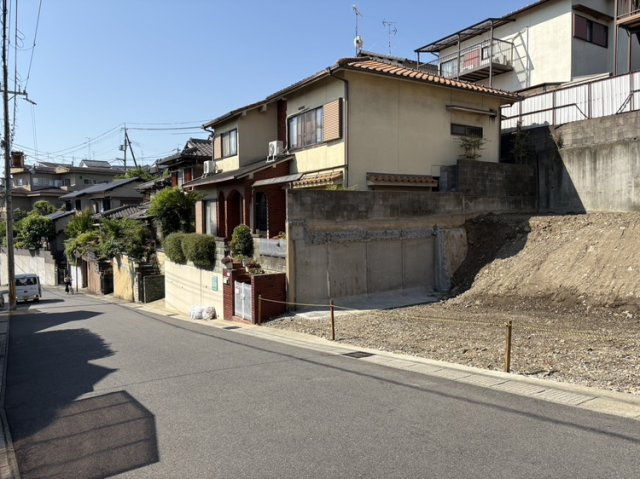 宇治蛇塚　建築条件無土地の前面道路含む現地写真