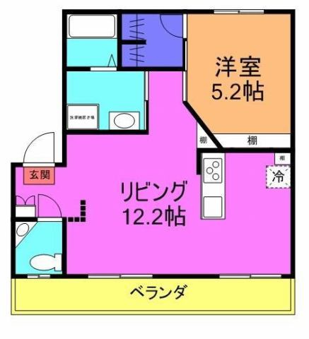 鈴木ハイツの間取り
