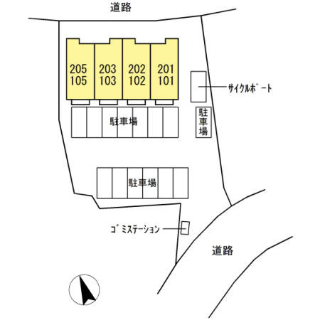 セジュールＫ Ⅰの区画図