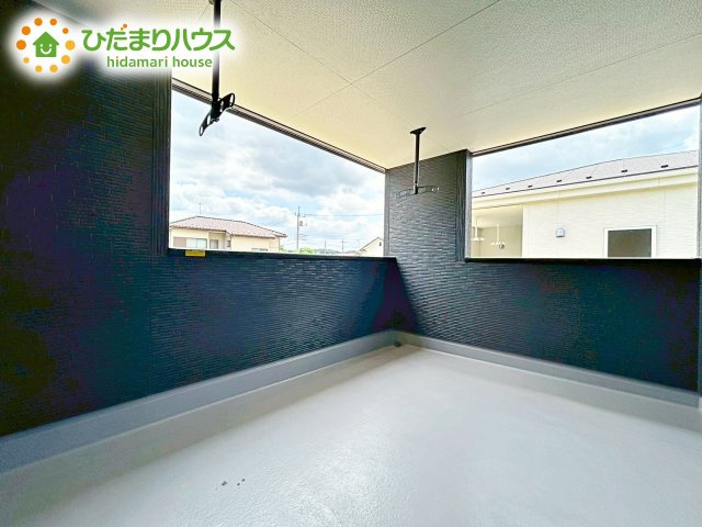 【バルコニー】 | 第1石岡市山崎　新築戸建　2号棟 | 人気が高いインナーバルコニーを採用♪天候を気にせず洗濯物を干せ、紫外線も気にせずに済みます(*^^)v