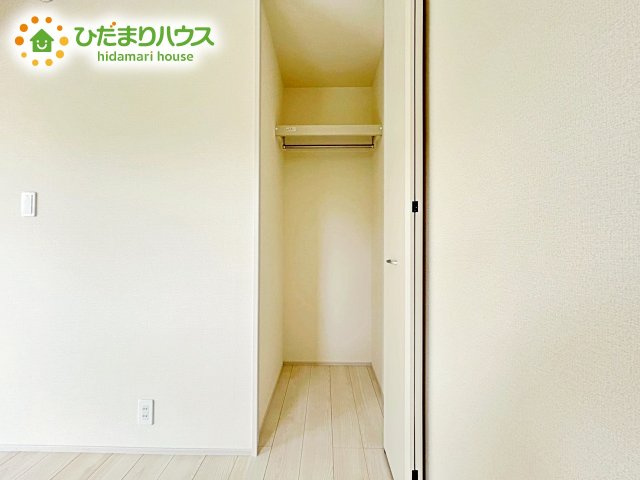 【収納】 | 第1石岡市山崎　新築戸建　2号棟 | 全室にクローゼットが付いていて、お部屋の住空間もスッキリ広々つかえそうです(^^)/