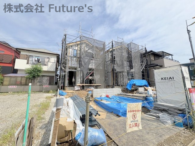 流山市西平井1丁目　新築戸建　全2棟　1号棟の外観|現地の写真になります。
