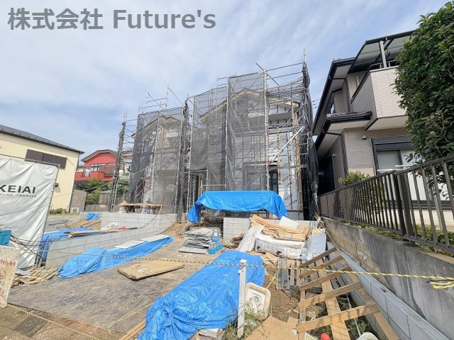 流山市西平井1丁目　新築戸建　全2棟　1号棟の外観|現地の写真になります。