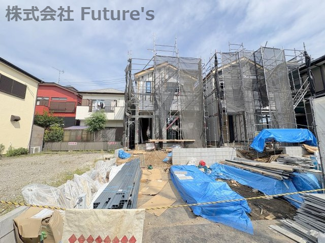 流山市西平井1丁目　新築戸建　全2棟　1号棟の外観|現地の写真になります。