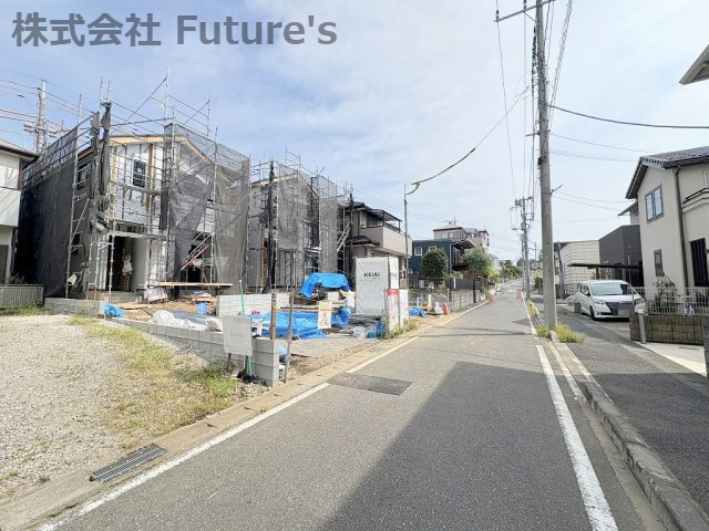 流山市西平井1丁目　新築戸建　全2棟　1号棟の前面道路含む現地写真|前面道路含む現地写真です。