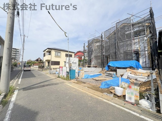 流山市西平井1丁目　新築戸建　全2棟　2号棟の前面道路含む現地写真|前面道路含む現地写真です。
