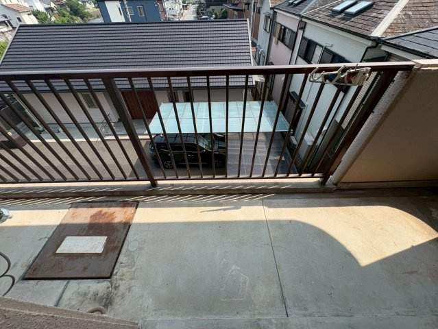 平沼マンションのバルコニー
