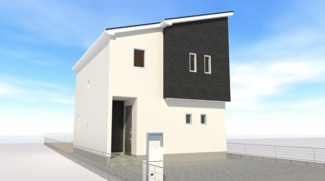 【外観パース】 | 海津市南濃町田鶴新築建売全2棟！美濃松山駅まで徒歩1分！敷地広々75坪以上！長期優良住宅！ | 海津市南濃町田鶴新築建売全2棟！美濃松山駅まで徒歩1分！敷地広々75坪以上！長期優良住宅！