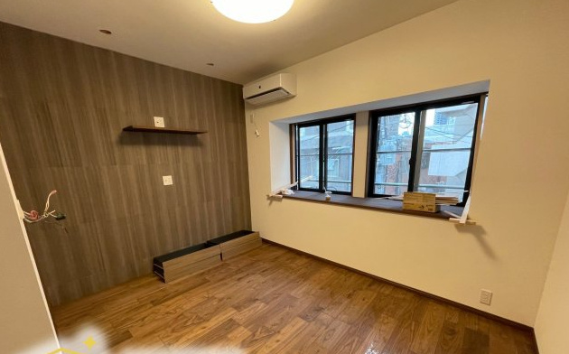 大阪市北区菅栄町の寝室|３階寝室です。テレビ壁掛け可能です。