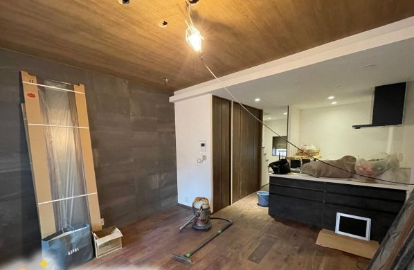 大阪市北区菅栄町の居間・リビング