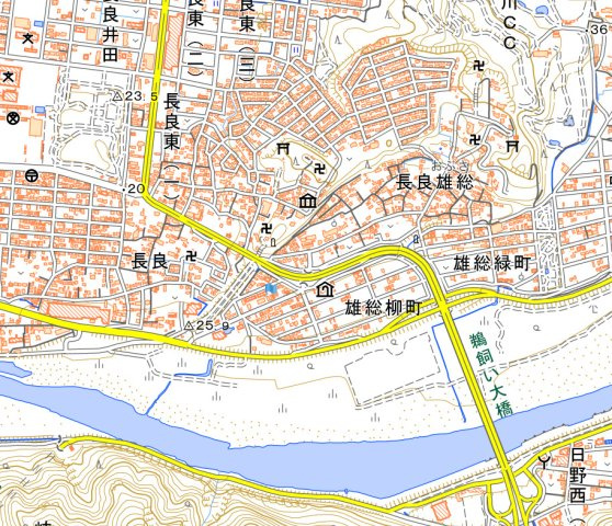 岐阜市雄総桜町 1棟アパートの地図