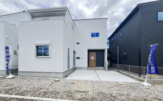 桜井市安倍木材団地1丁目全3区画の外観|白色を基調としたシンプルでオシャレな外観です♪