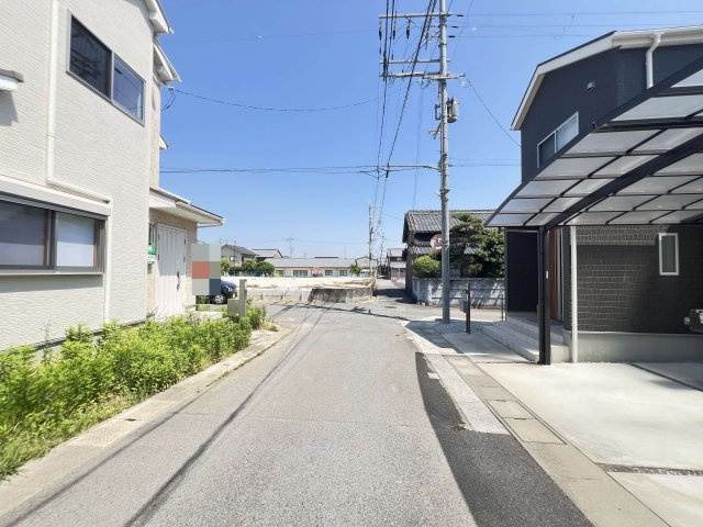 磯城郡川西町結崎の前面道路含む現地写真