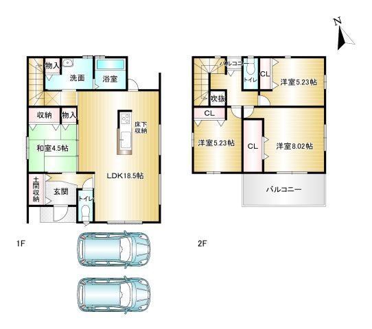 桜井市大字芝４区画の間取り|ＬＤＫ18帖！駐車2台可能です！■資料請求・当日見学大歓迎！急なご希望も対応します！ご連絡お待ちしております！一緒に理想の住まいを見つけましょう♪
