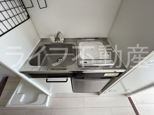 ターミナルプラザのキッチン|コンパクトなキッチンで掃除もラクラク