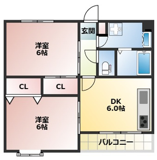 【間取り】 | ロワゾーブルー平野