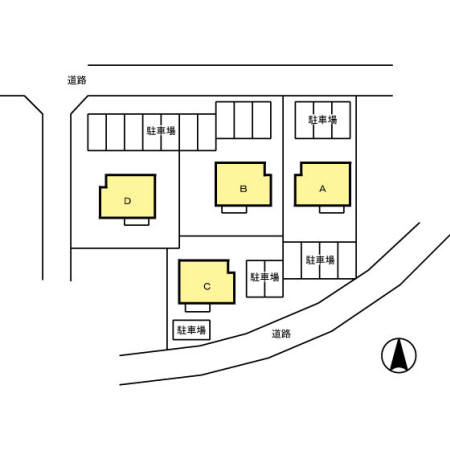 Ｄ－ｒｏｏｍ南ヶ丘　　刈谷市近郊の賃貸はクラスホームの区画図