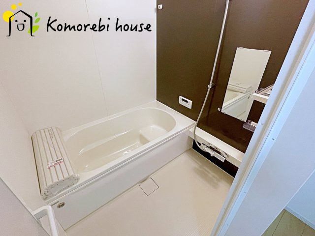 桶川市北　9期　新築一戸建て　グレース　01の浴室|親子のコミュニケーションの場にいかがでしょうか？
1日の出来事をシェアしましょう♪