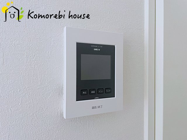 桶川市北　9期　新築一戸建て　グレース　01のセキュリティ|外が見えて安心なモニター付きインターフォン♪
