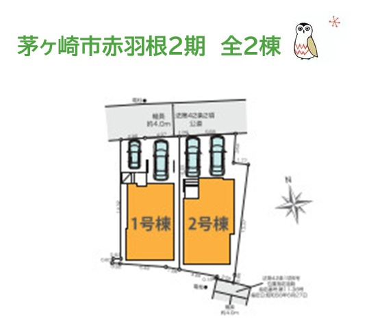 【区画図】 | ＪＲ「香川」×「茅ヶ崎」２路線２駅利用ＯＫ！
シンプル・機能性重視の大切なお車守るガレージハウス！
小・中学校近く、コンビニ（徒歩５分）暮らしやすいロケーションにございます♪