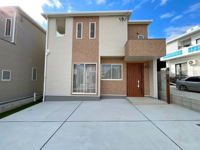 うるま市字川田の新築一戸建の外観：施工例|※同建築会社施工参考写真となります。