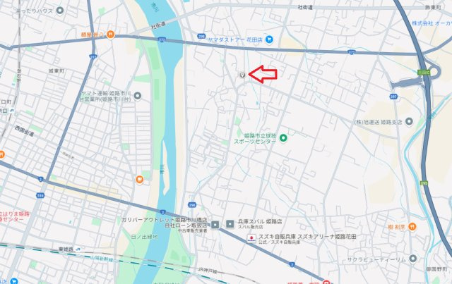 姫路市花田町小川　中古戸建の地図