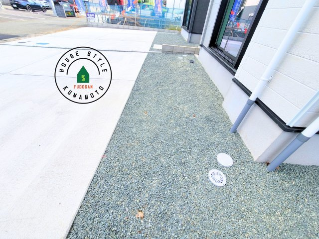 合志市幾久富第2-2棟（2号棟）　の庭|お庭で自由な時間を過ごせます。